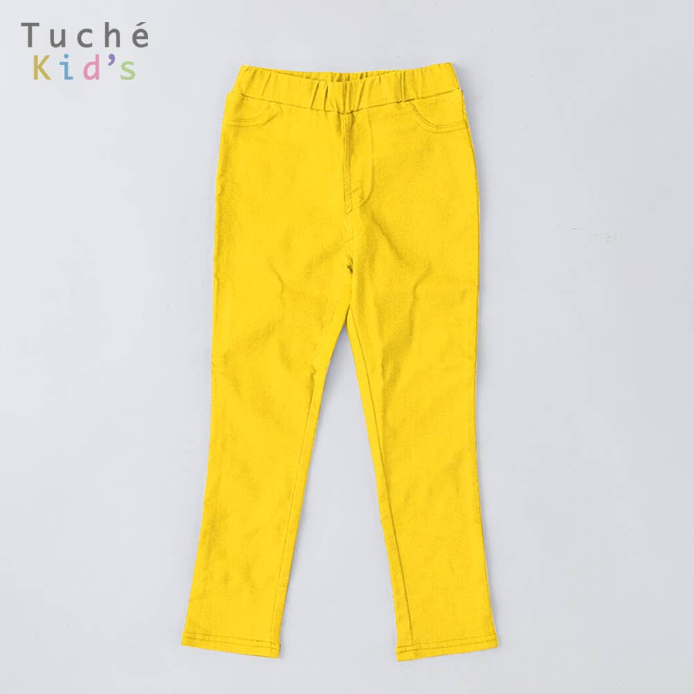 【男児女児兼用】トゥシェ　キッズ　レーヨン混ストレッチパンツ